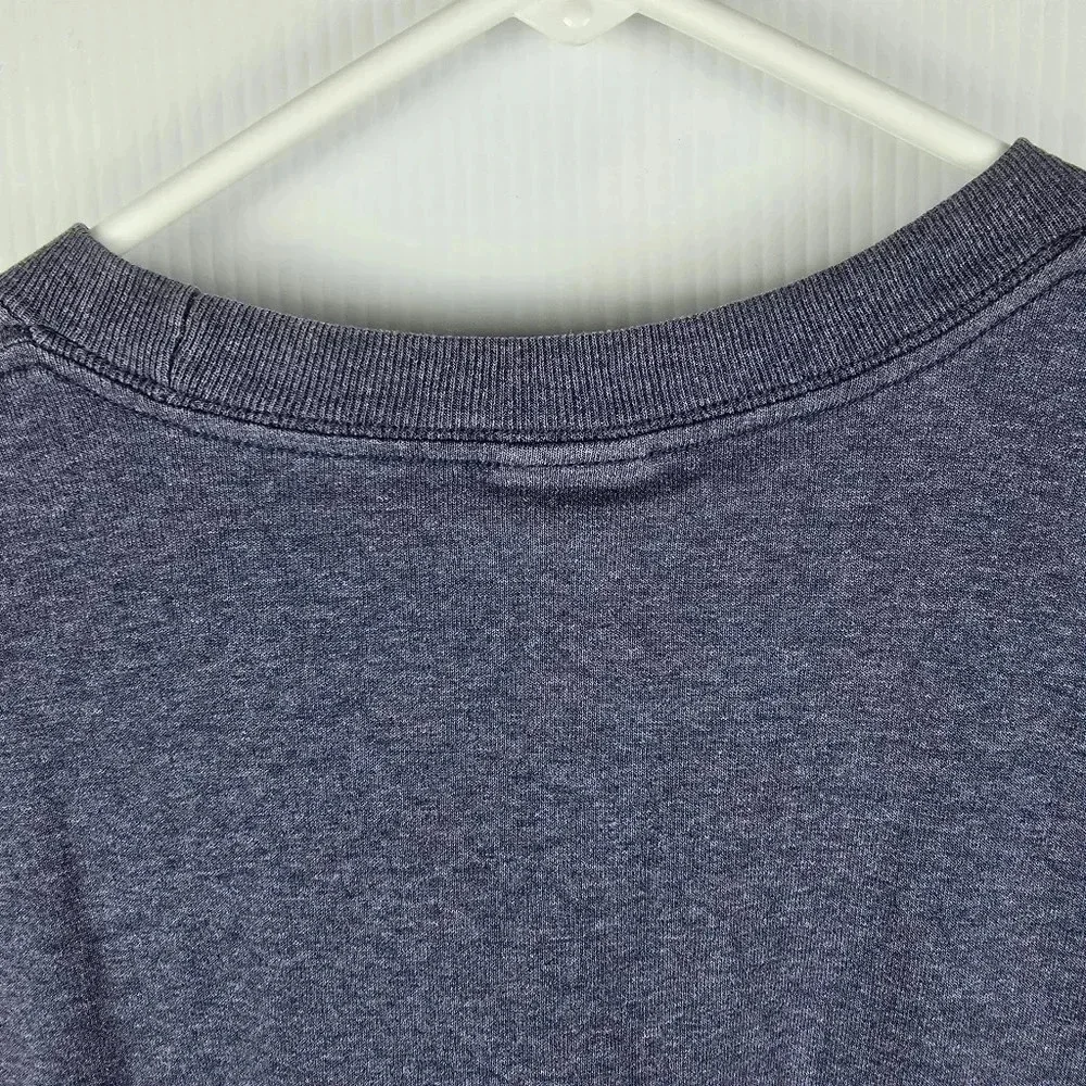 The North Face Men's Blue Heathered Short Sleeve Half Dome T-Shirt Size Large